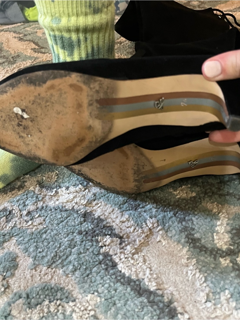 Sam Edelman Black Over-the-Knee Pointed Toe Boots - Picture 5 of 5